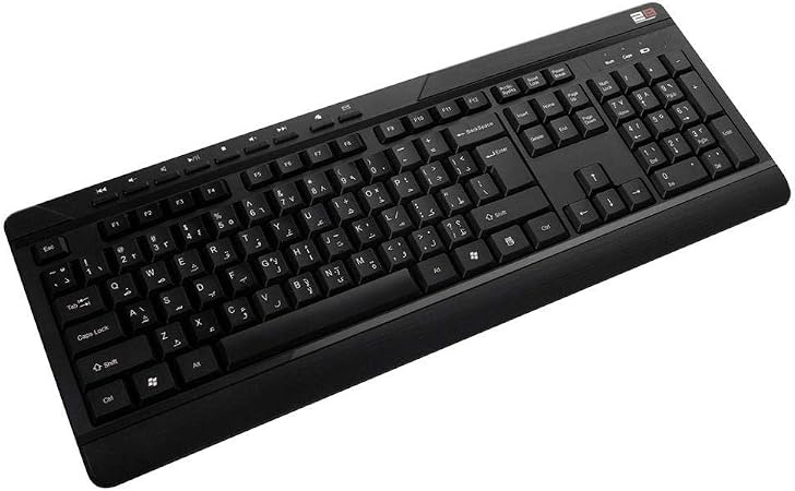 2B (KB443) Combo Keyboard and Mouse Wireless - Black