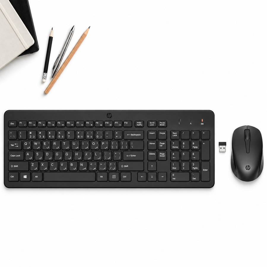 HP 330 Wireless Keyboard and Mouse- Black