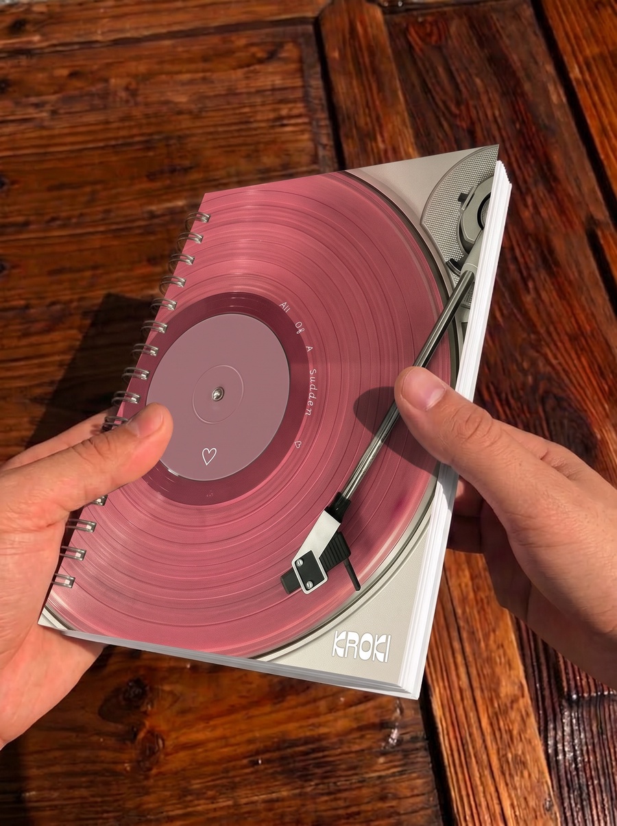 Pink Vinyl Notebook