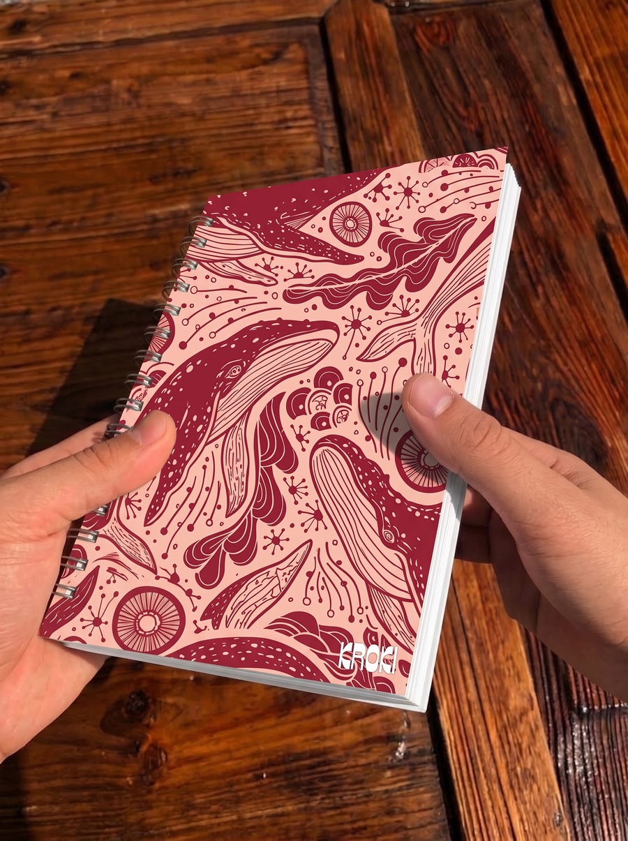Pink Whale Notebook