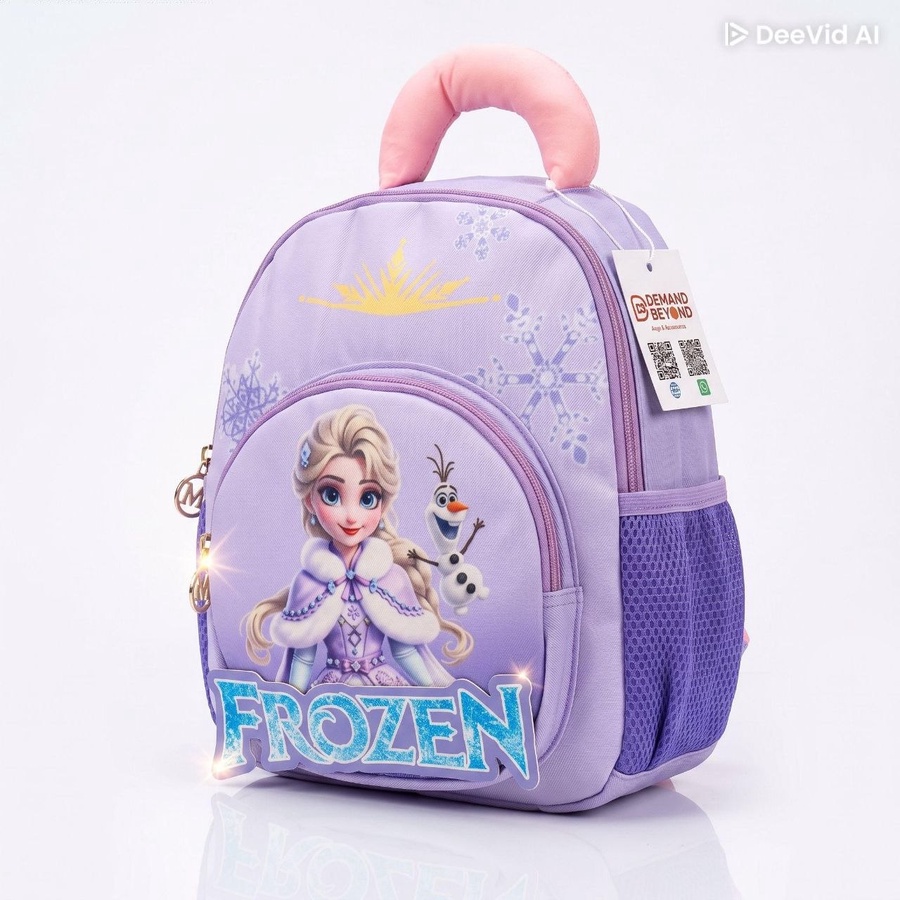  شنطة أطفالي بناتي بتصميم (frozen) ظهر مبطن _ للحضانة والخروج | Demand Beyond