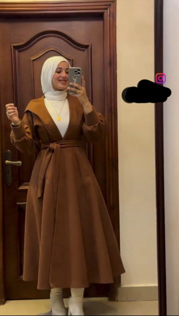 بالطو حزام كلوش