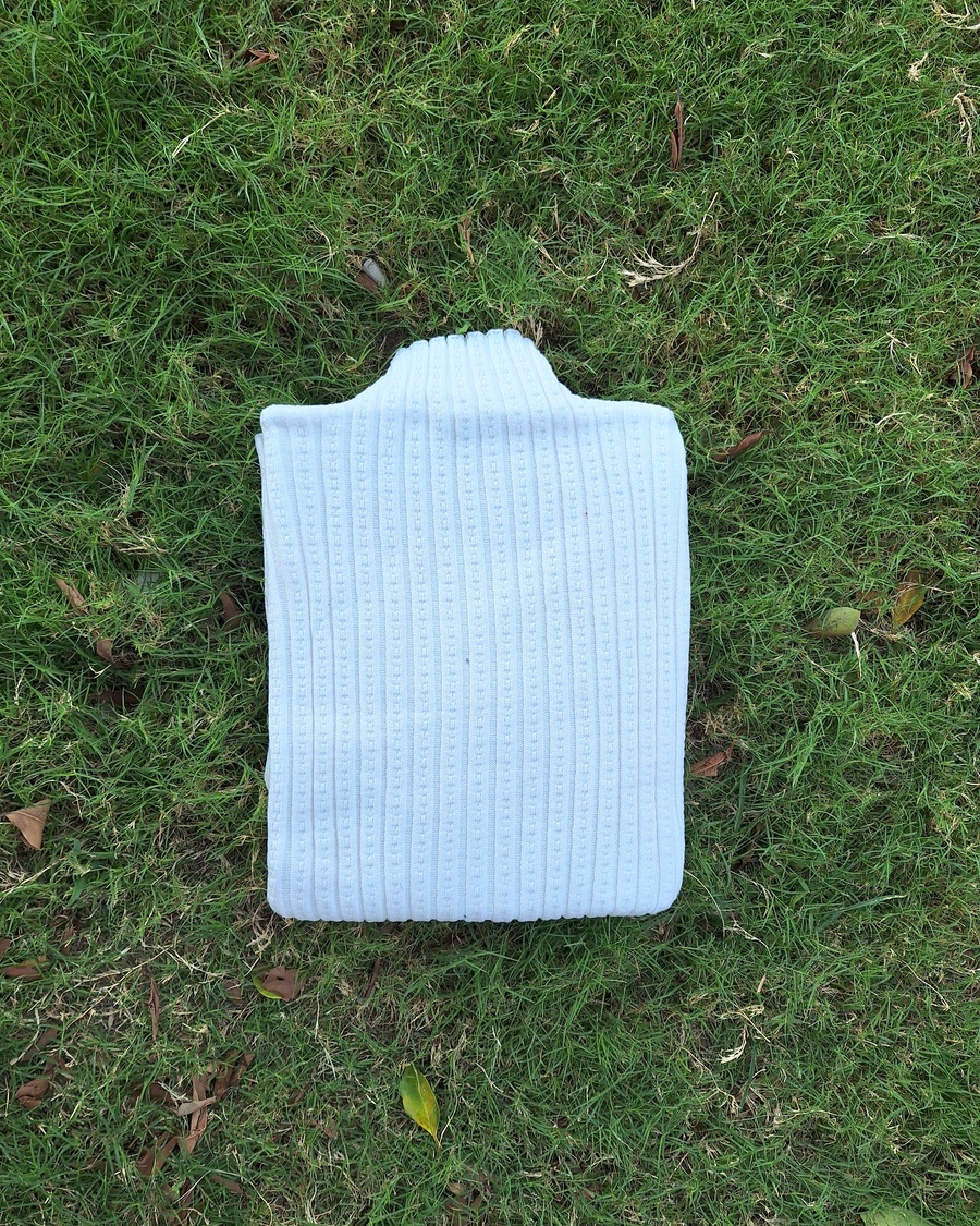 Cable Knit Mock Neck Basic Top