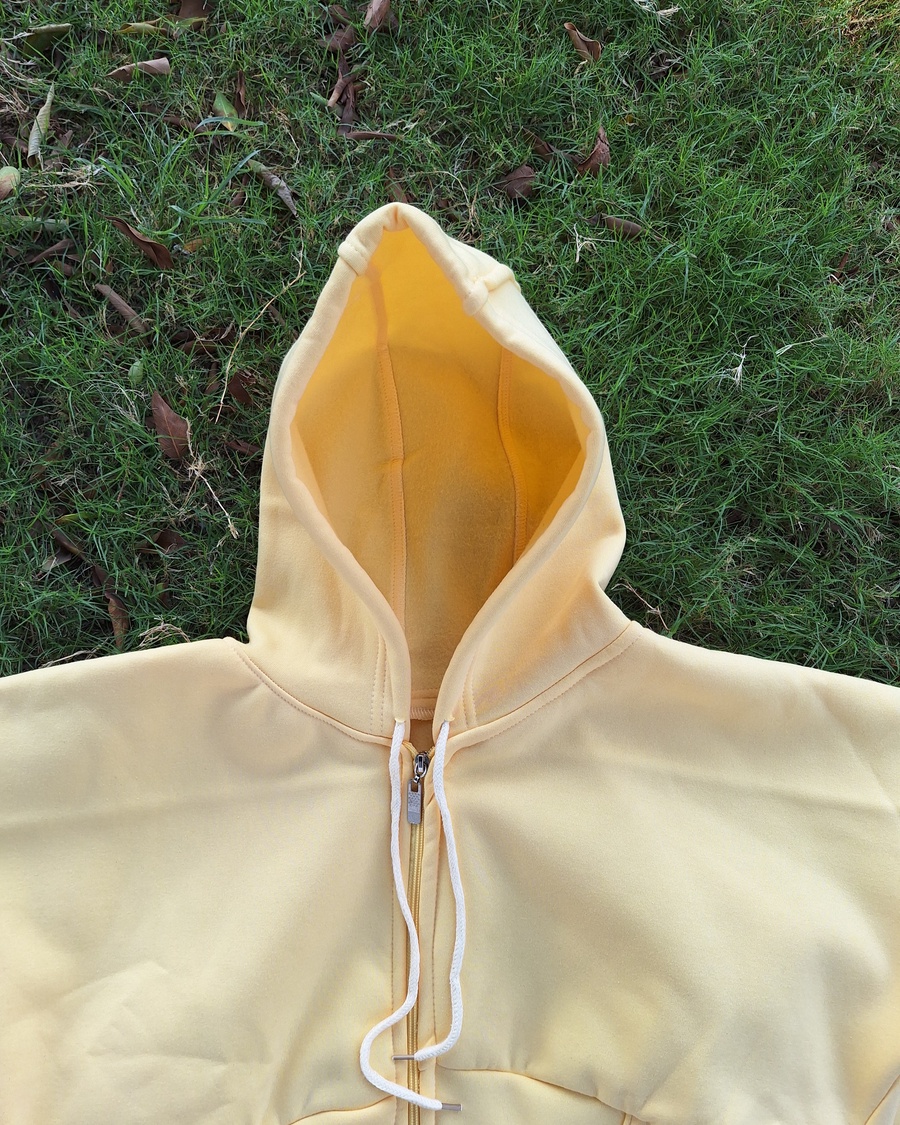 Fleece-Lined Corset Zip-Up Hoodie