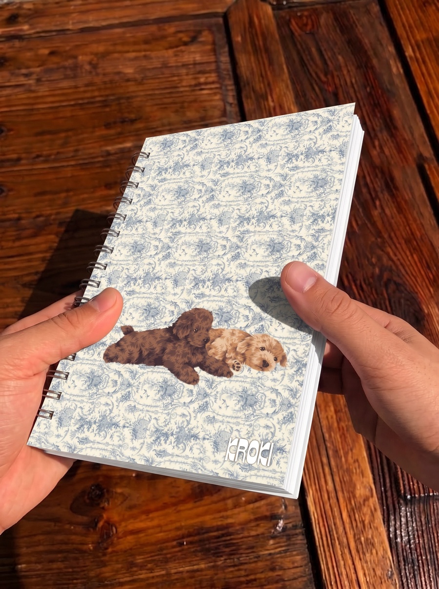 Vintage Puppies Notebook