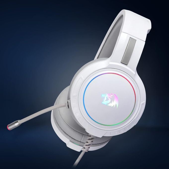 Redragon H270 Mento RGB Wired Gaming Headset – White