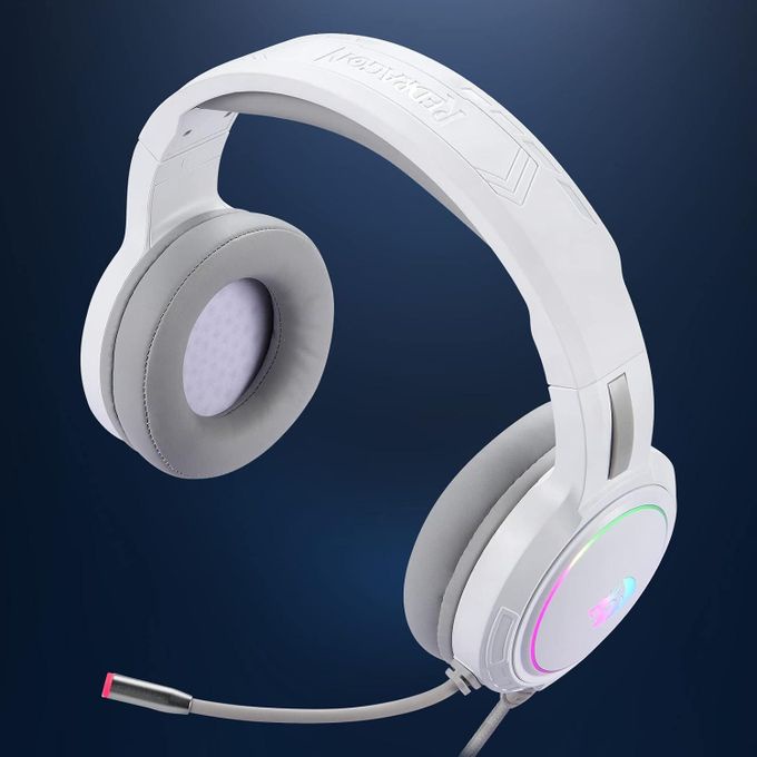 Redragon H270 Mento RGB Wired Gaming Headset – White