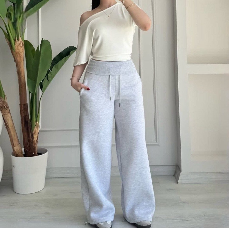 Balloon Fit Wide Leg Sweatpants