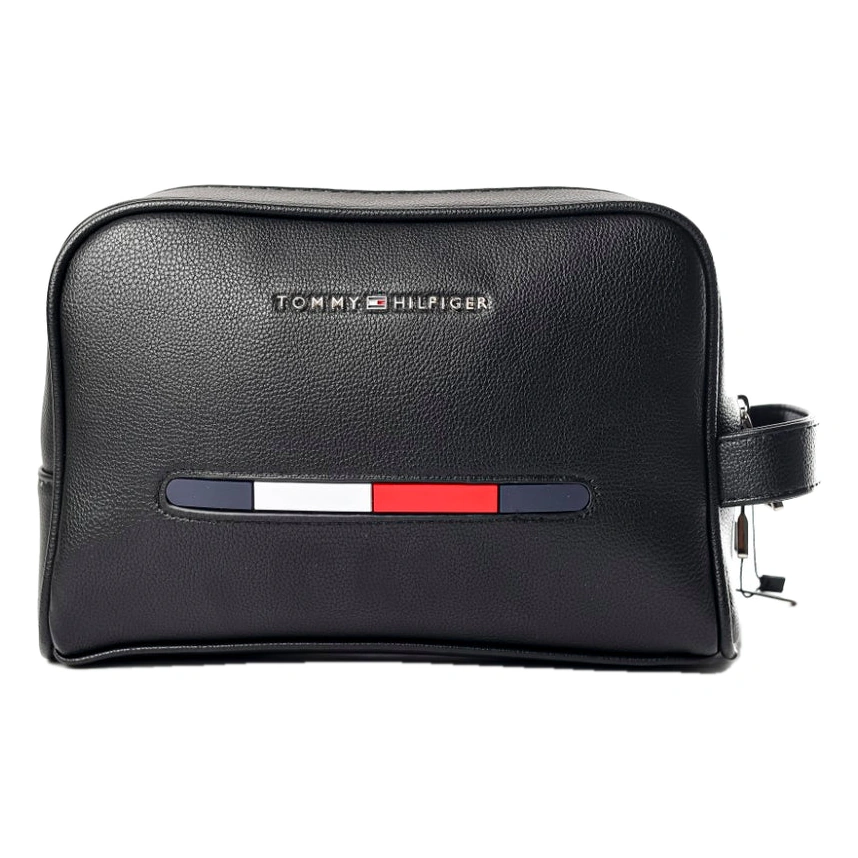 Black Tommy Hilfiger Leather Bag #0035