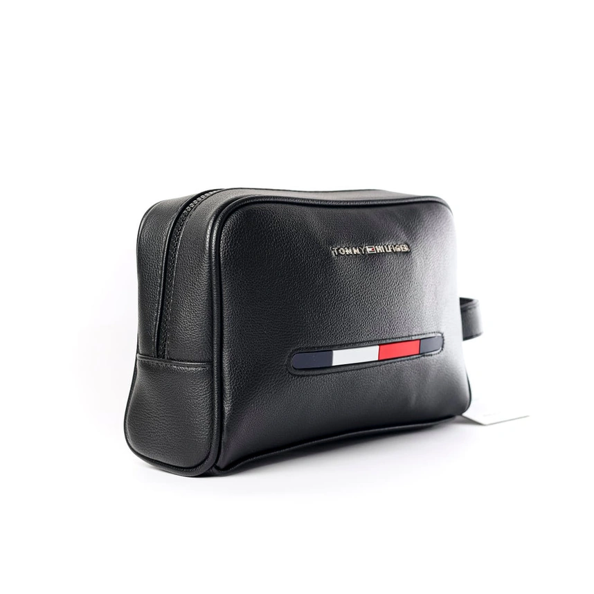 Black Tommy Hilfiger Leather Bag #0035