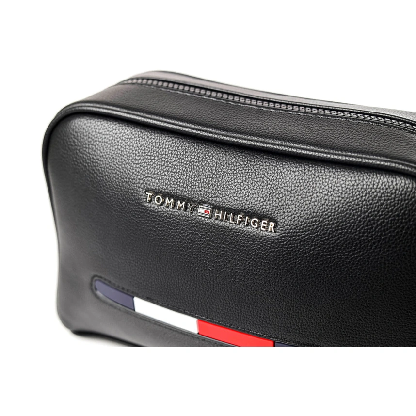 Black Tommy Hilfiger Leather Bag #0035