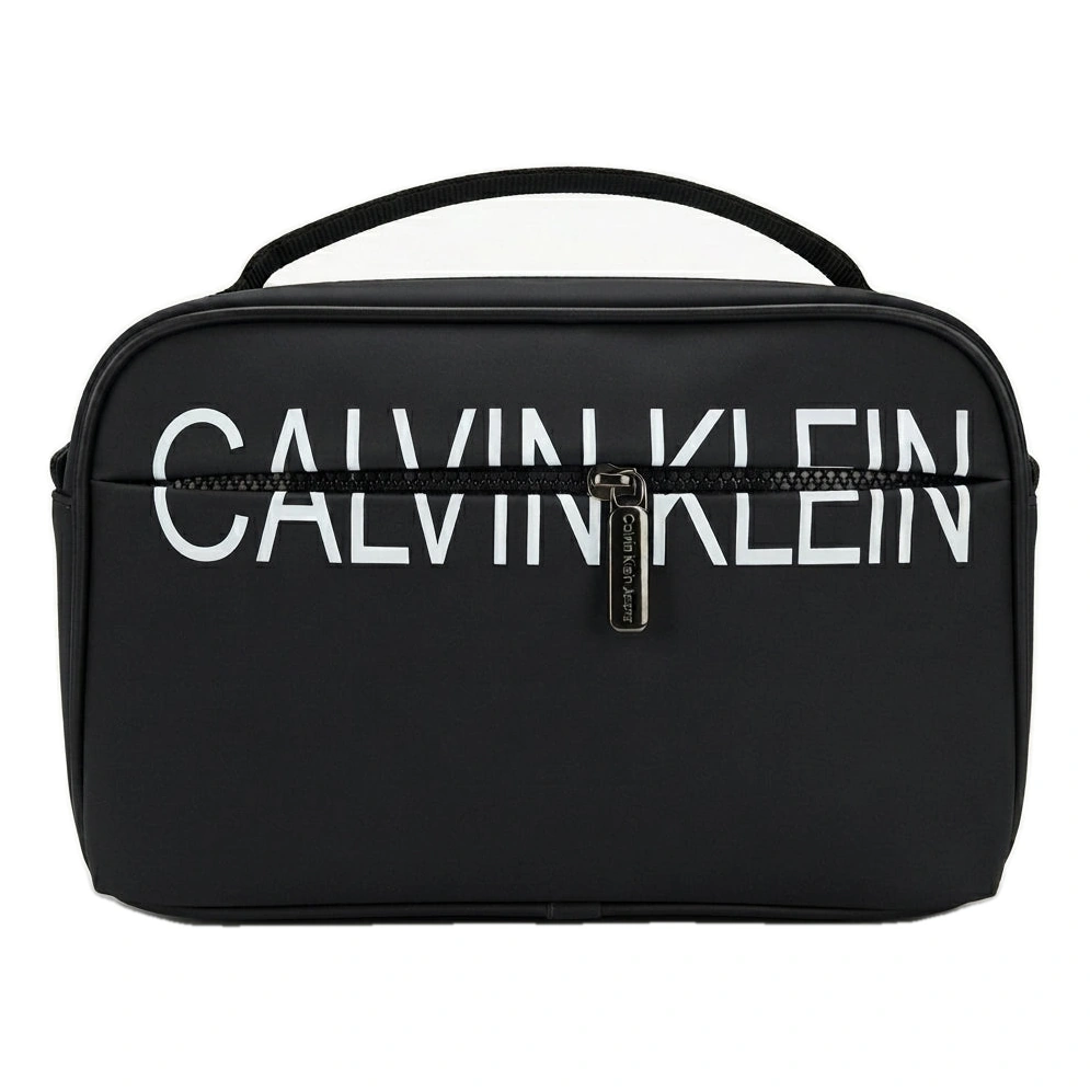 Calvin Klein Jeans Black Crossbody & Handbag with Top Handle and Front Logo #0029