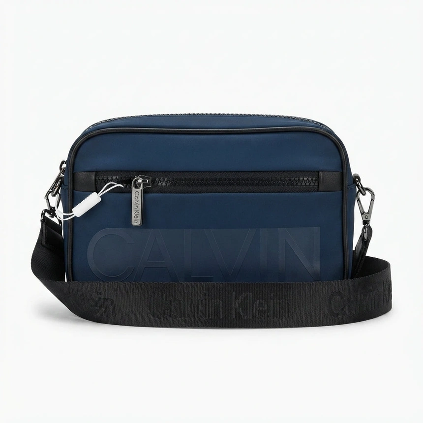 Calvin Klein Jeans Men's Crossbody Clutch Bag with Adjustable Strap & Zip Closure #0025