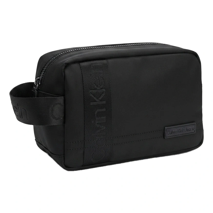Calvin Klein Men's Black Nylon Zip Clutch Bag #0028