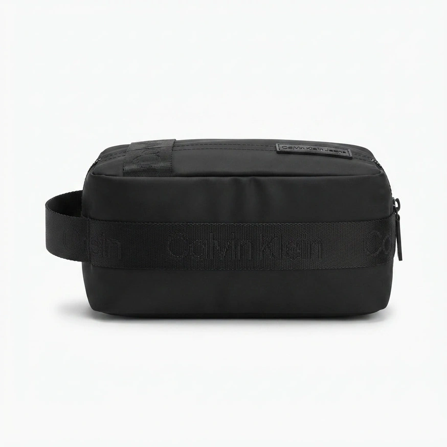 Calvin Klein Men's Black Nylon Zip Clutch Bag #0028