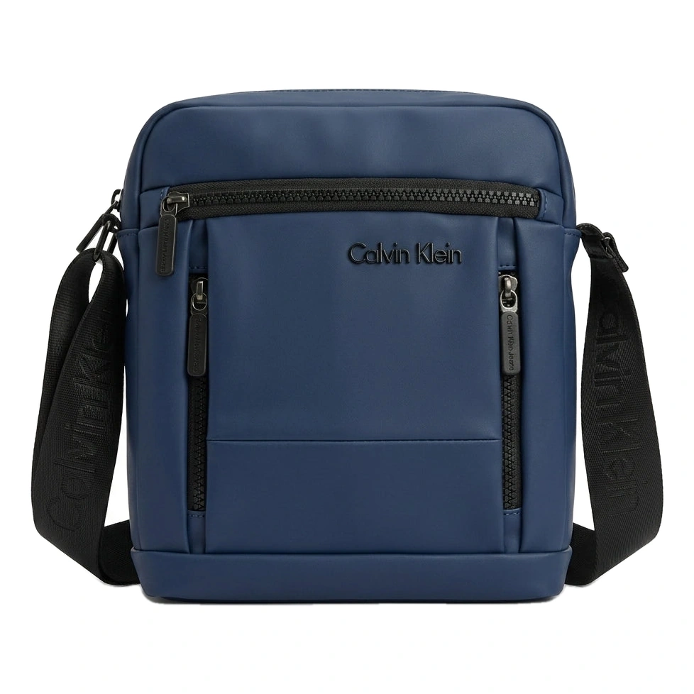 Calvin Klein Men's Matte Navy Crossbody Flight Bag #0017