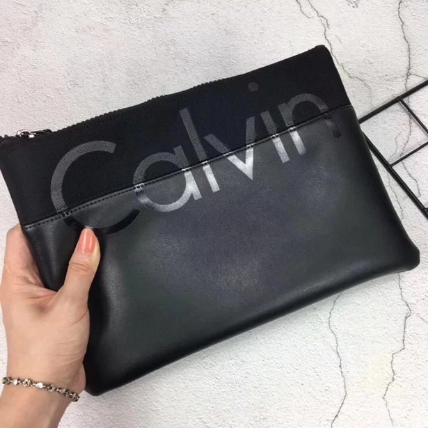 CK Black Leather Bag For Men #BG-01