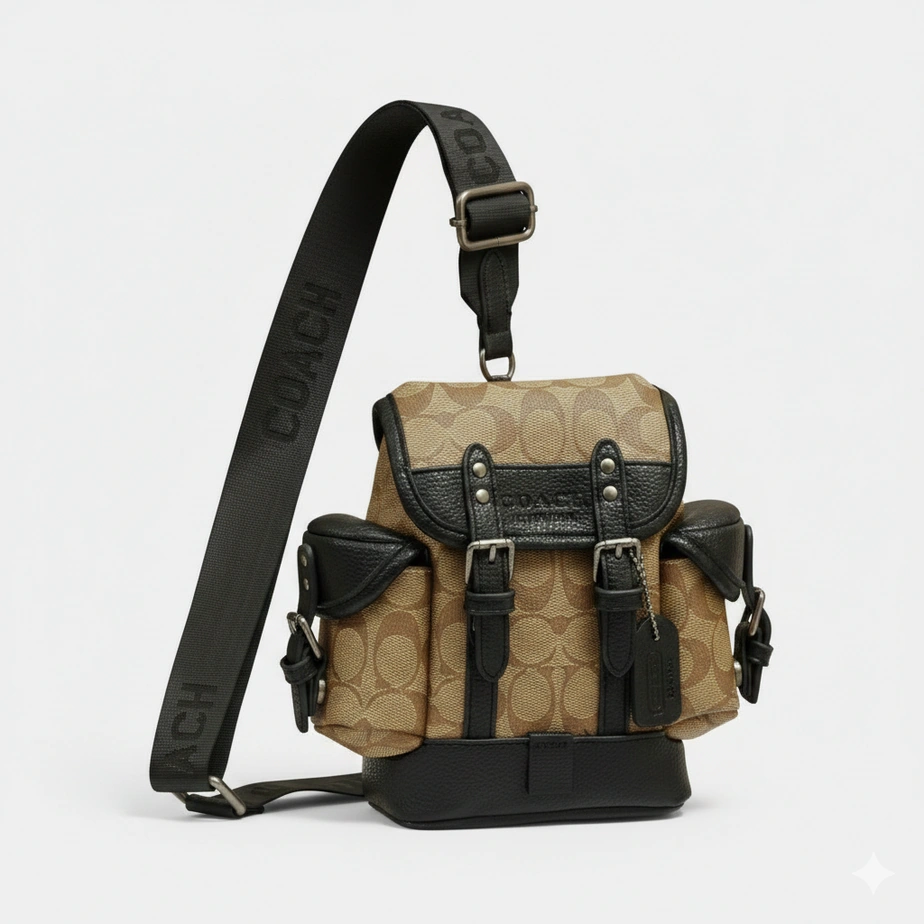 Coach Heritage Sling Bag – Unisex Design in Tan #0053