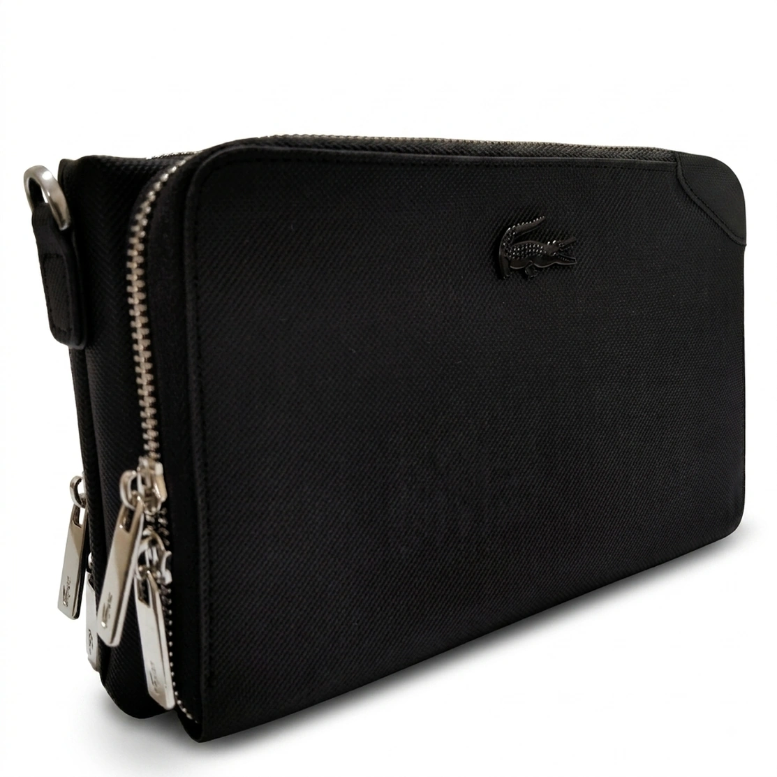 Lacoste black Leather Crossbody Handbag #0025