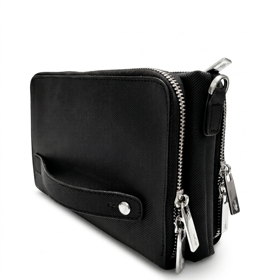 Lacoste black Leather Crossbody Handbag #0025