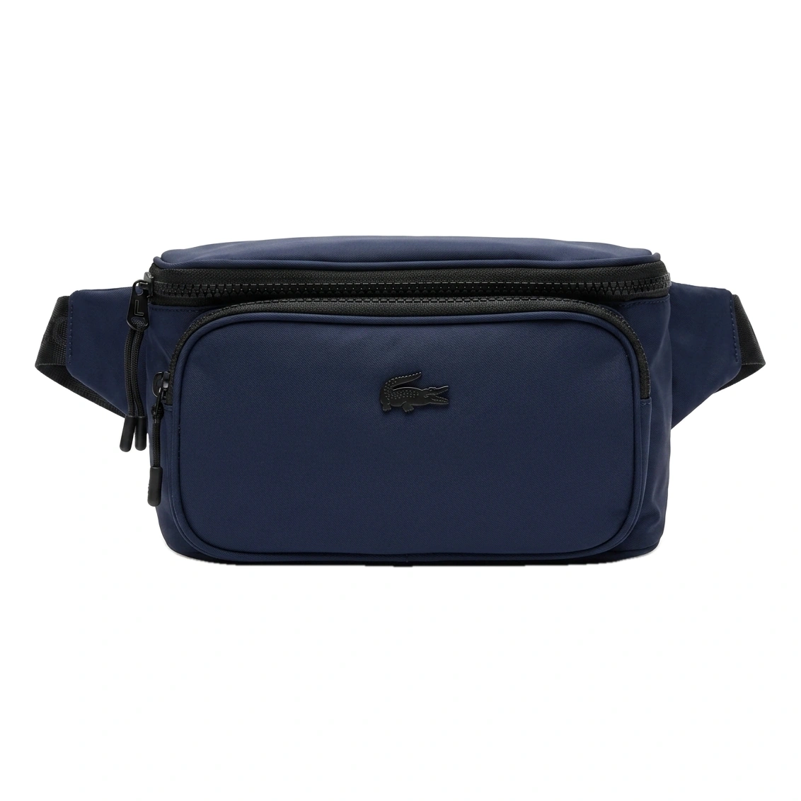 Lacoste Men's Navy Nylon Triple Zipper Waist Bag #0018