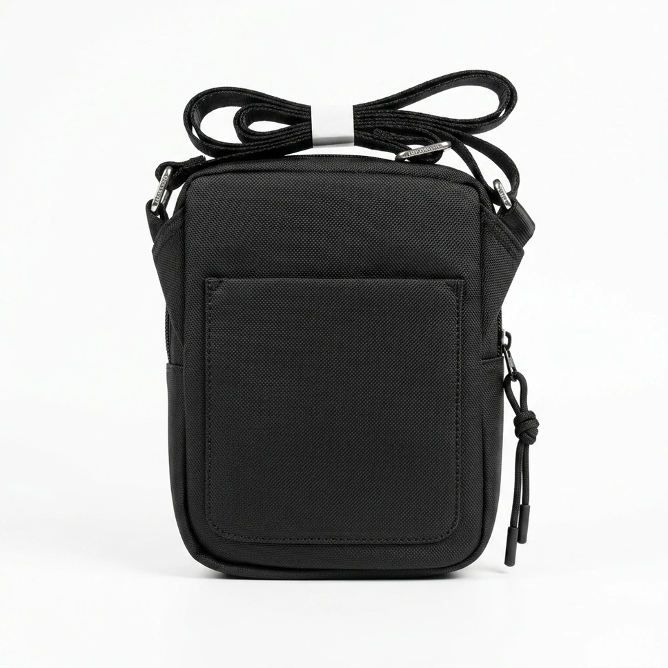 Lacoste Men's Vertical Black Crossbody Bag #0024