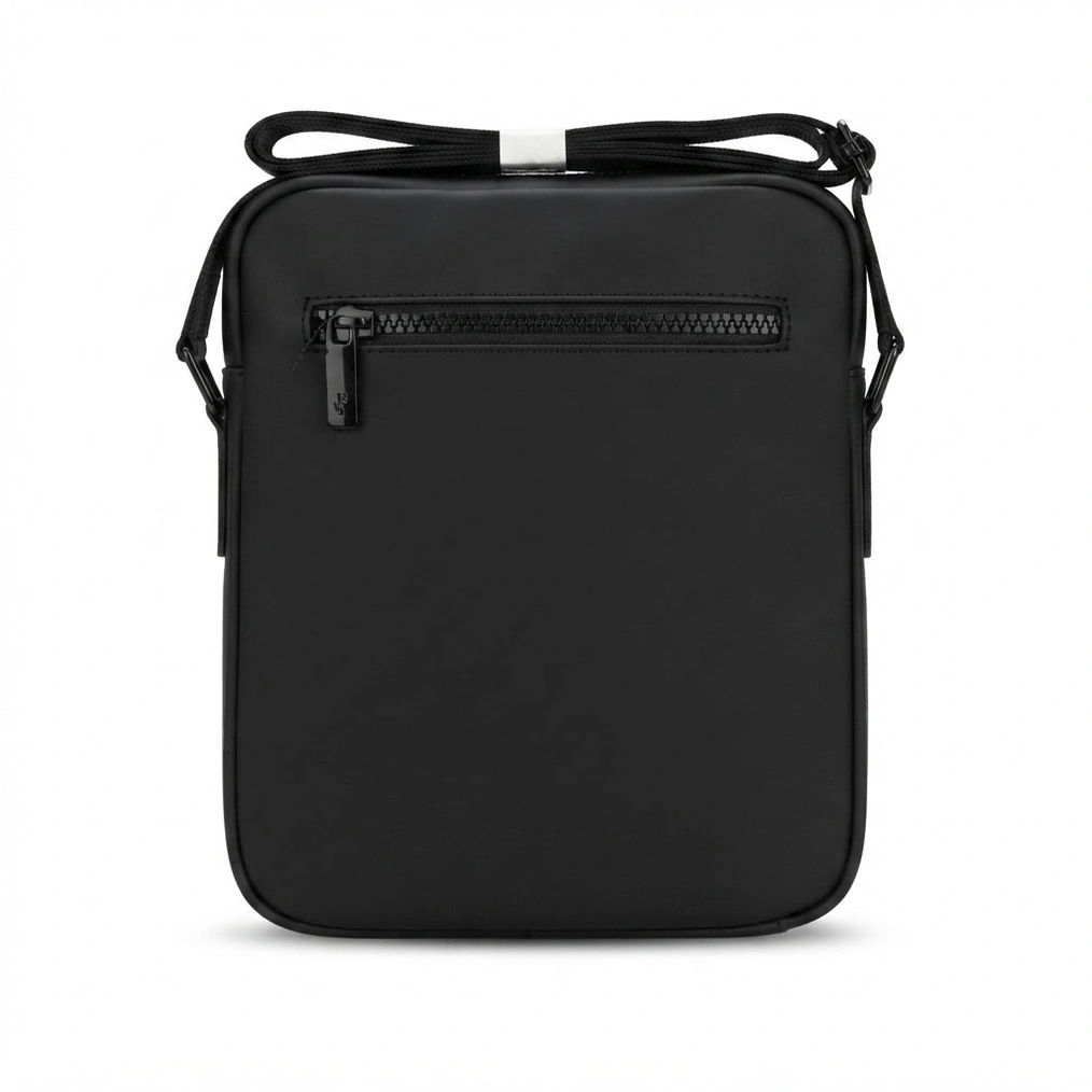 Lacoste Men's Vertical Crossover Bag with Branded Strap - Black #0014