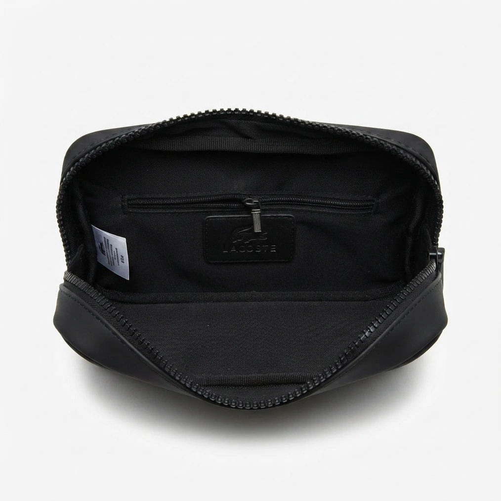 Lacoste Men's Vertical Crossover Bag with Branded Strap - Black #0014