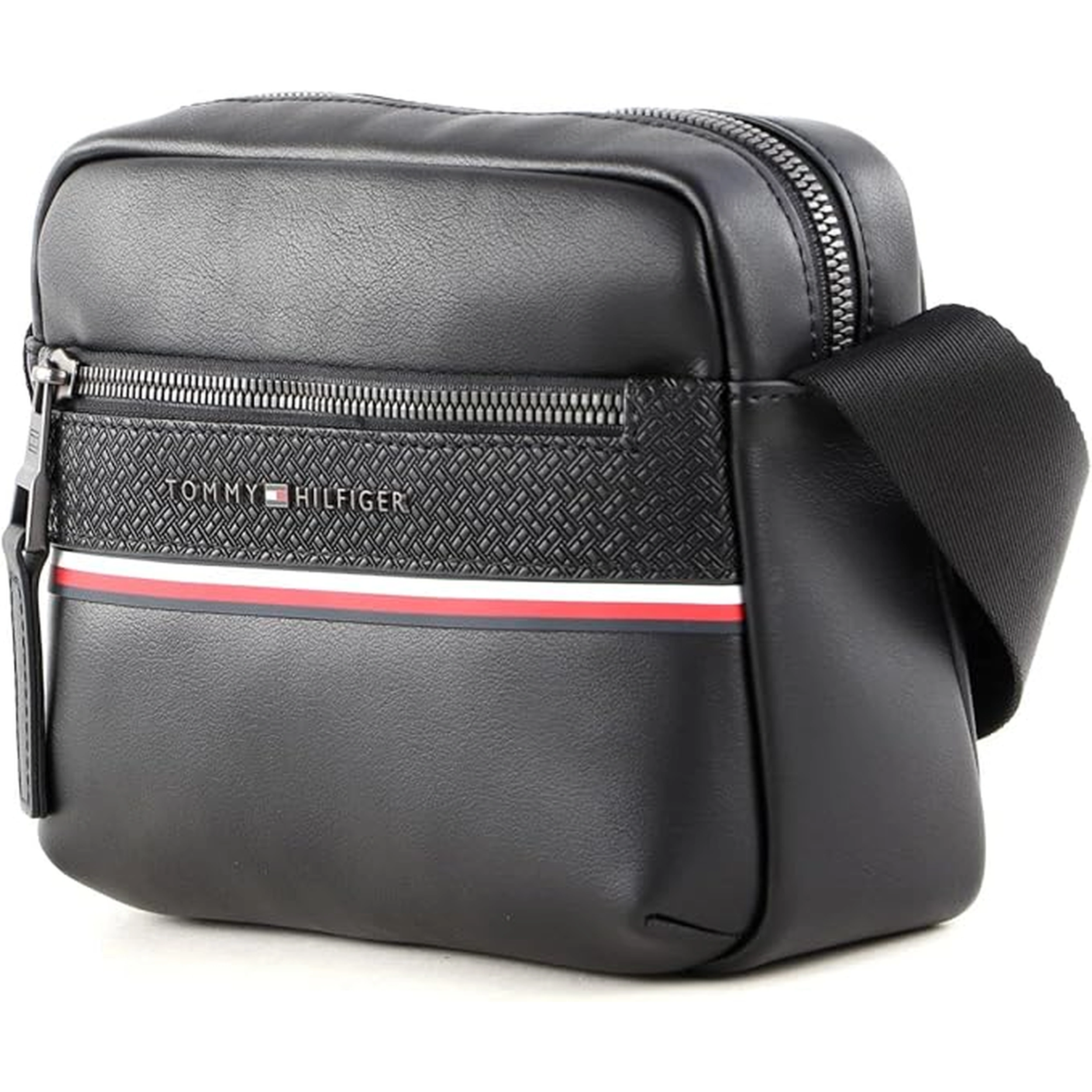 TH Black Leather Bag For Men #0020