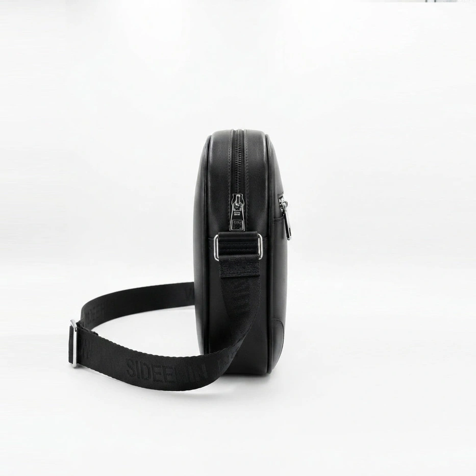 Tommy Hilfiger Men's Black Crossbody Bag with Adjustable Shoulder Strap #0064
