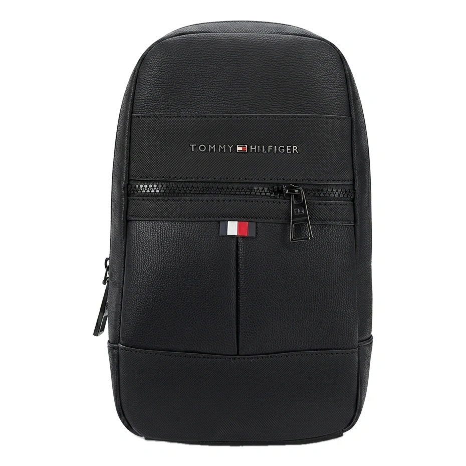 Tommy Hilfiger Men's Chic Crossbody Sling Bag - Black #0062