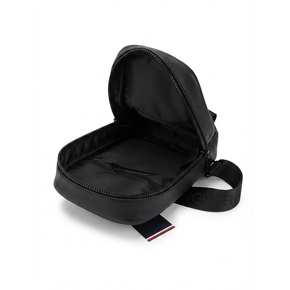 Tommy Hilfiger Men's Chic Crossbody Sling Bag - Black #0062