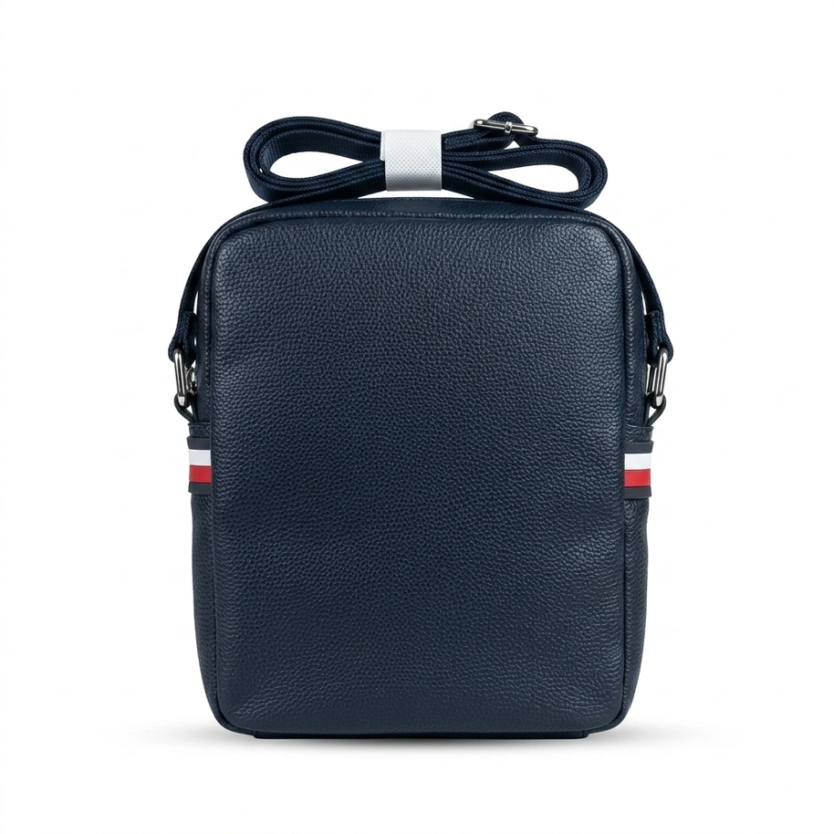 Tommy Hilfiger Men's Pebbled Crossbody Reporter Bag #0070