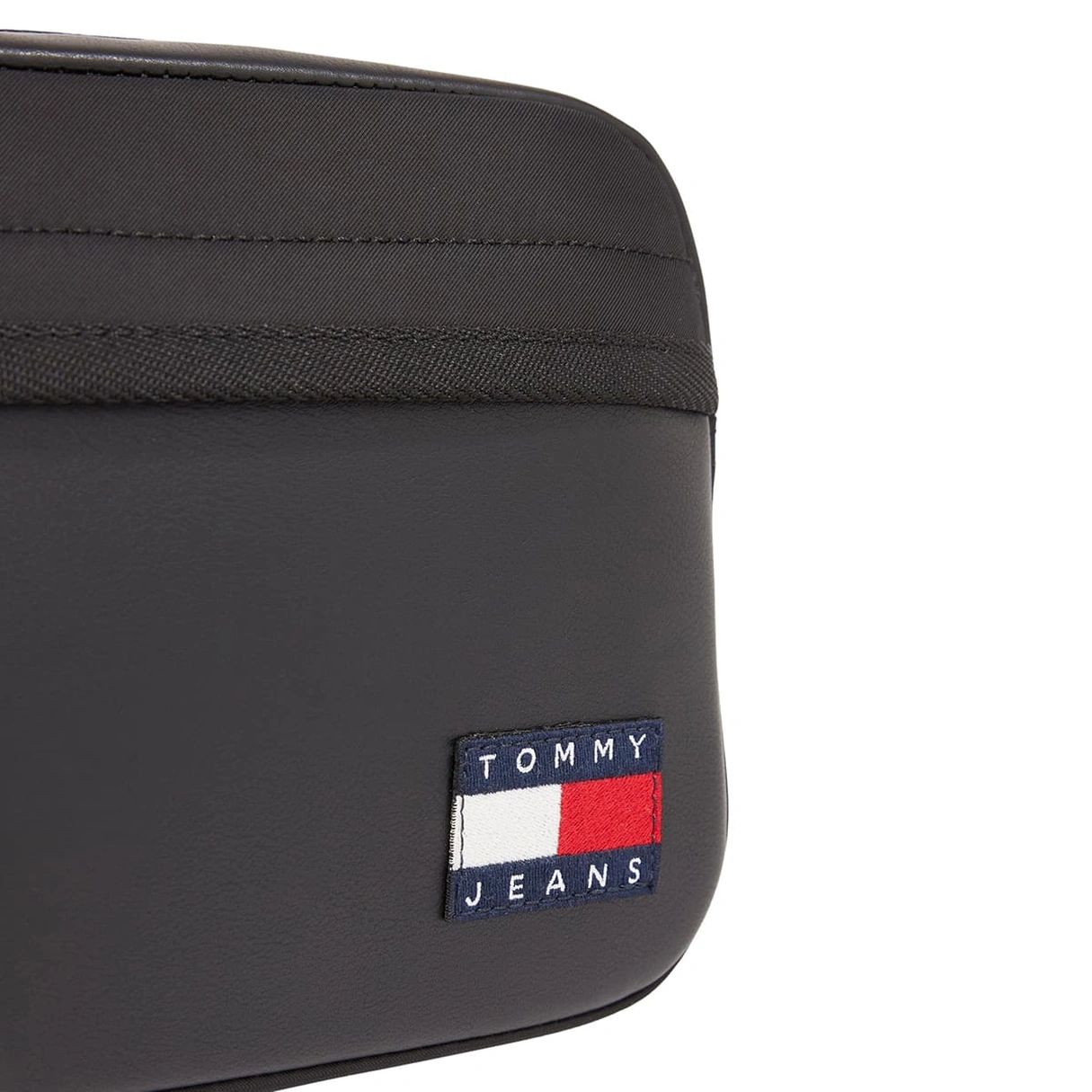 Tommy Hilfiger Polished Black Men’s Crossbody Messenger Bag #0019