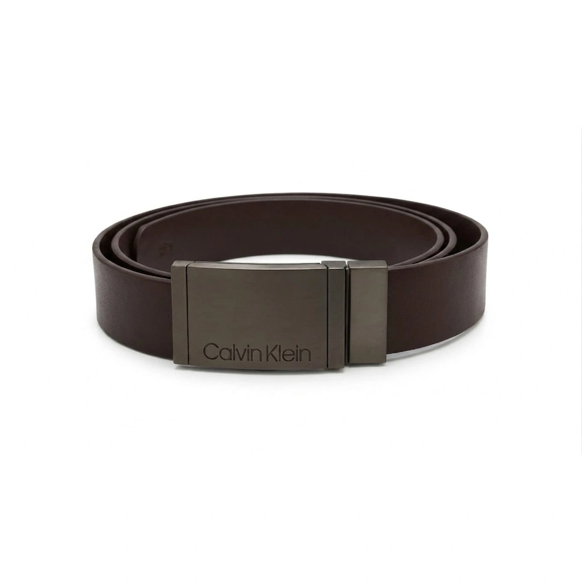 Calvin Klein Men's Reversible Belt – Black & Brown Leather with Premium Gunmetal Buckle#21