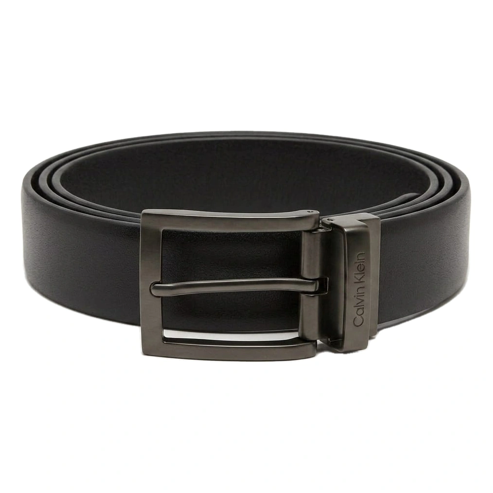 Calvin Klein Men's Reversible Belt – Black & Dark Brown Classic Leather Design#26