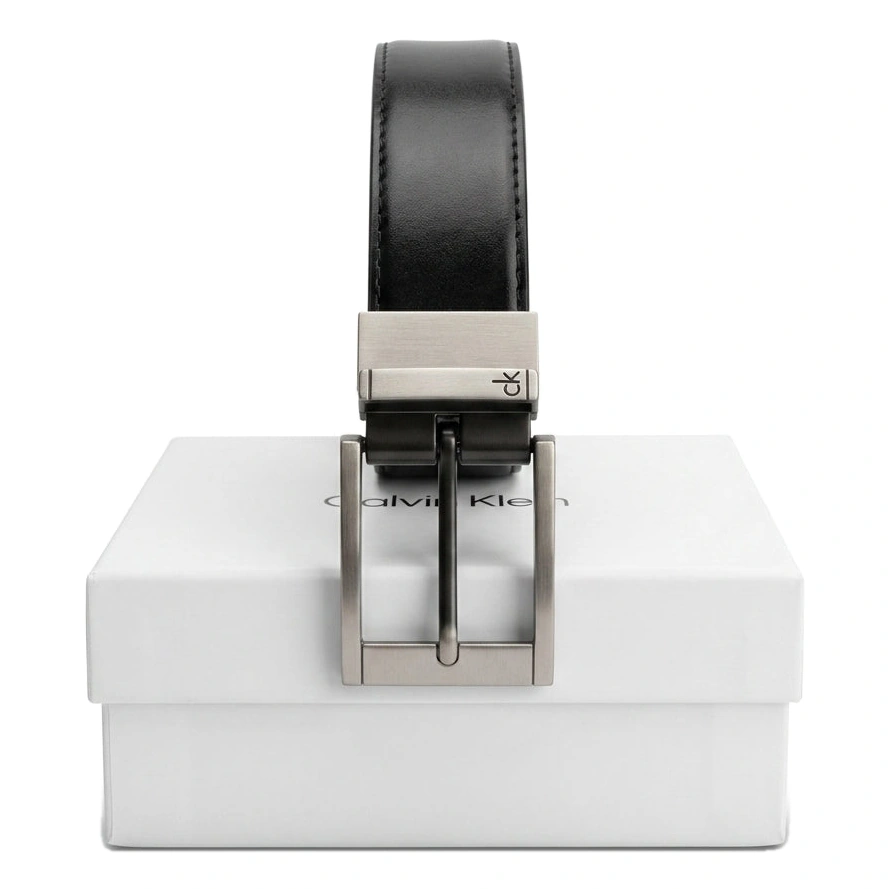 Calvin Klein Men's Reversible Genuine Leather Belt with Gift Box #18