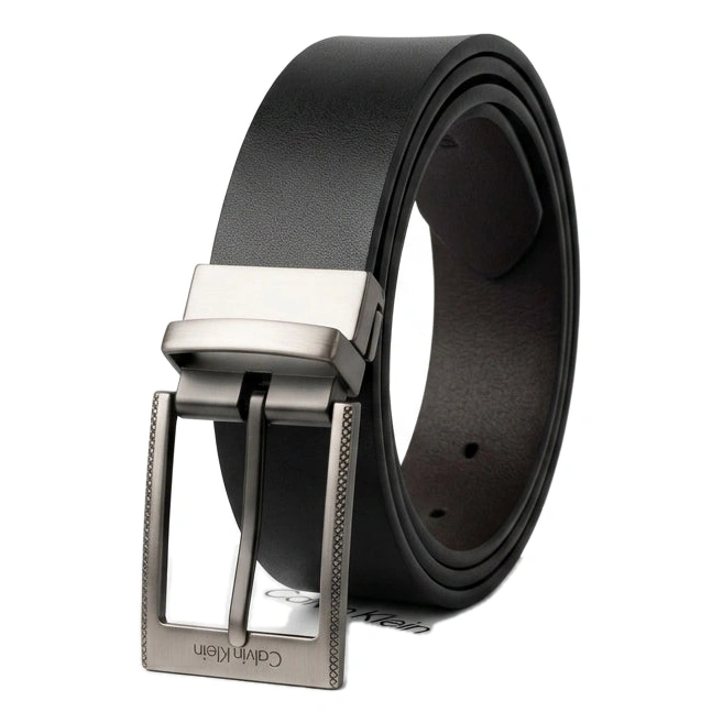 Calvin Klein Men's Reversible Luxury Leather Belt with Sleek Metal Buckle #29