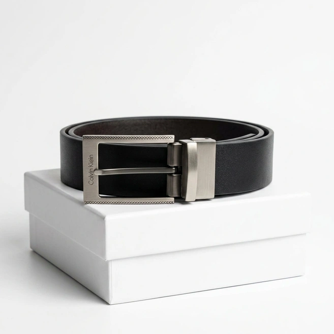 Calvin Klein Men's Reversible Luxury Leather Belt with Sleek Metal Buckle #29