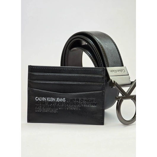 Calvin Klein Men’s Leather Belt & Card Holder Set #17
