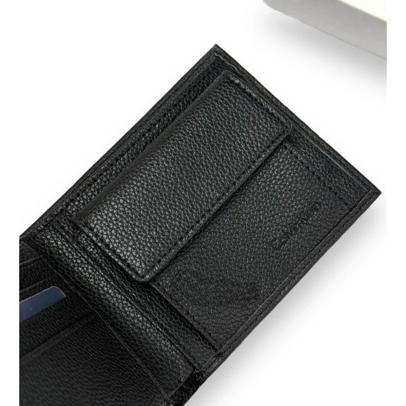 CK Black Leather Wallet-Belt Set For Men #06