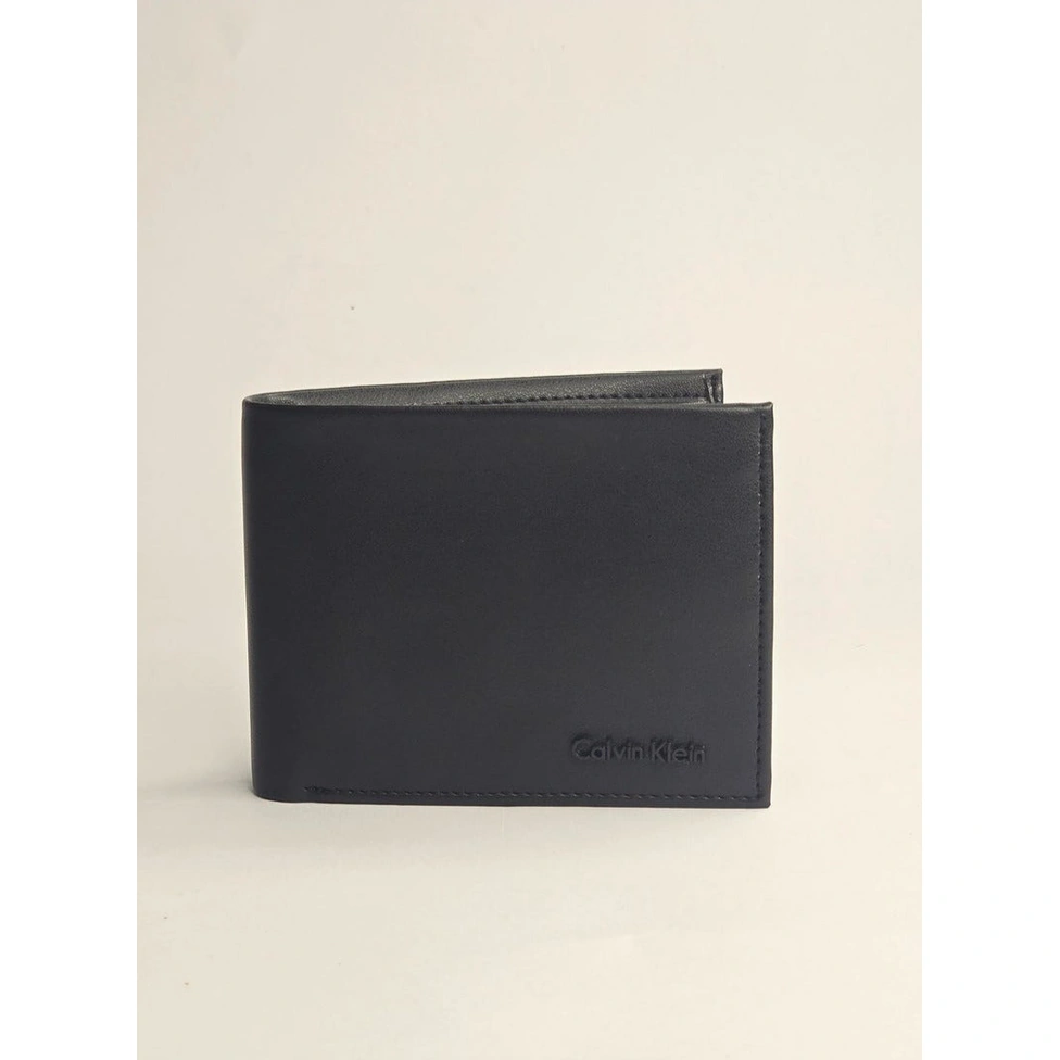 CK Black Leather Wallet-Belt Set For Men #12
