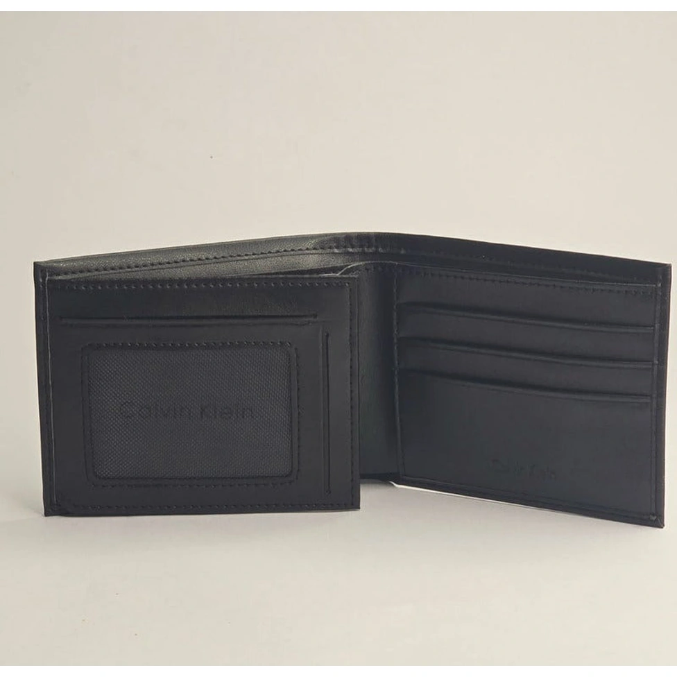 CK Black Leather Wallet-Belt Set For Men #12