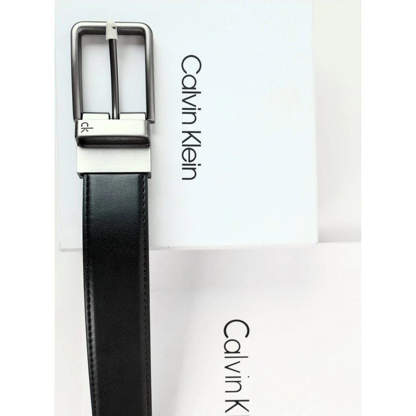 CK Black Leather Wallet-Belt Set For Men #20