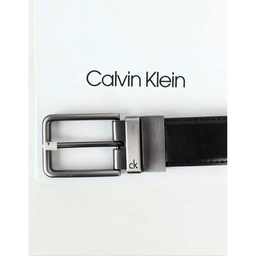 CK Black Leather Wallet-Belt Set For Men #20