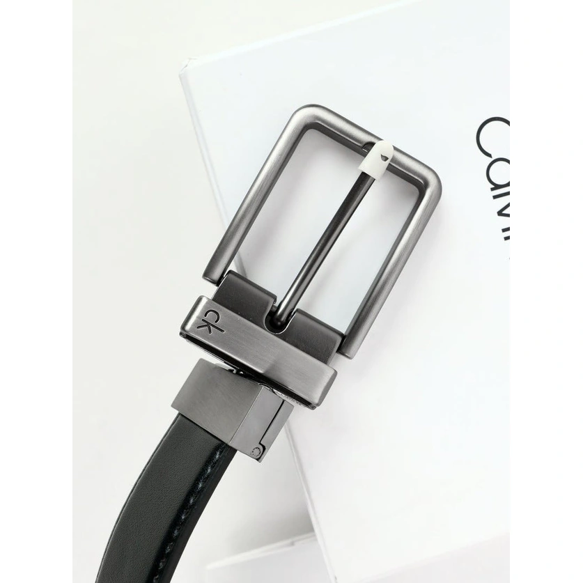 CK Black Leather Wallet-Belt Set For Men #20