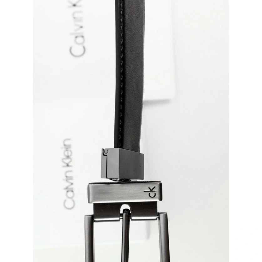 CK Black Leather Wallet-Belt Set For Men #20