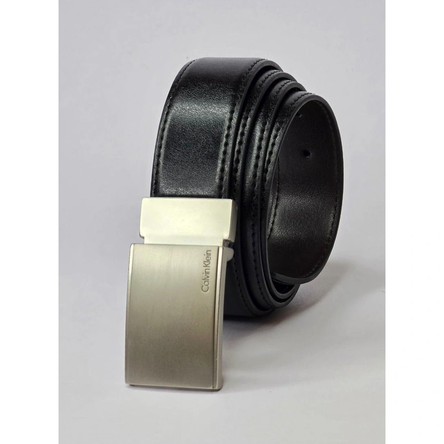 CK Black Leather Wallet-Belt Set For Men #9