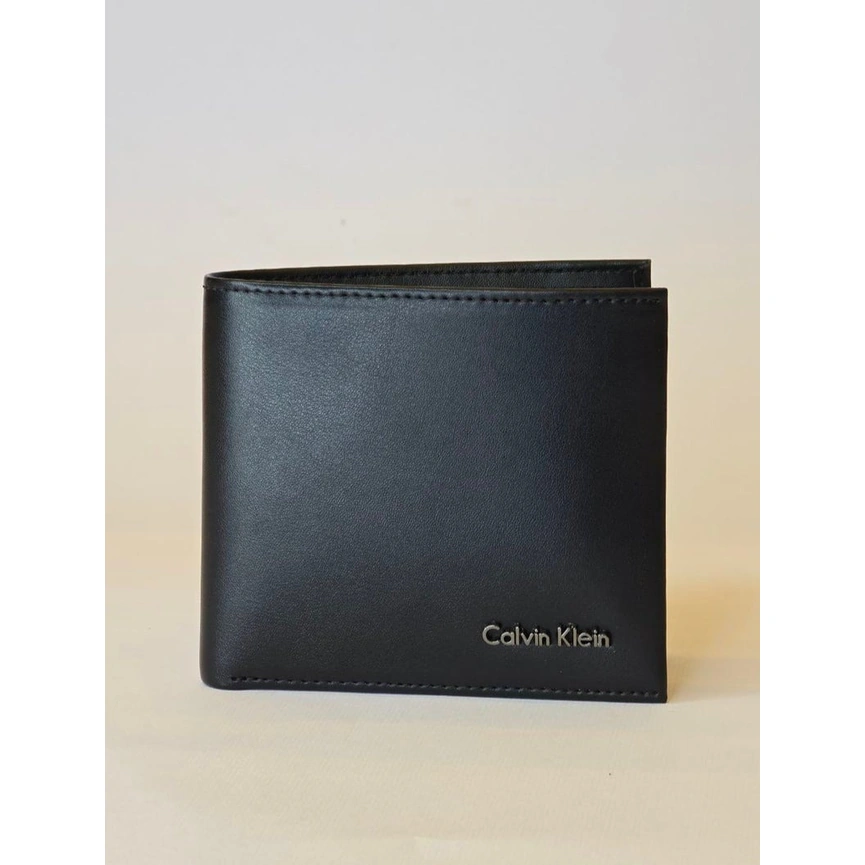 CK Black Leather Wallet-Belt Set For Men #9