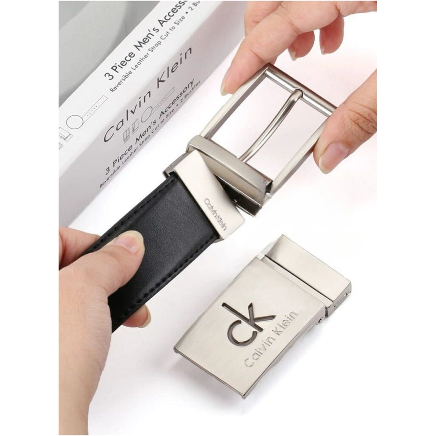CK Leather Belt Set For Men #02